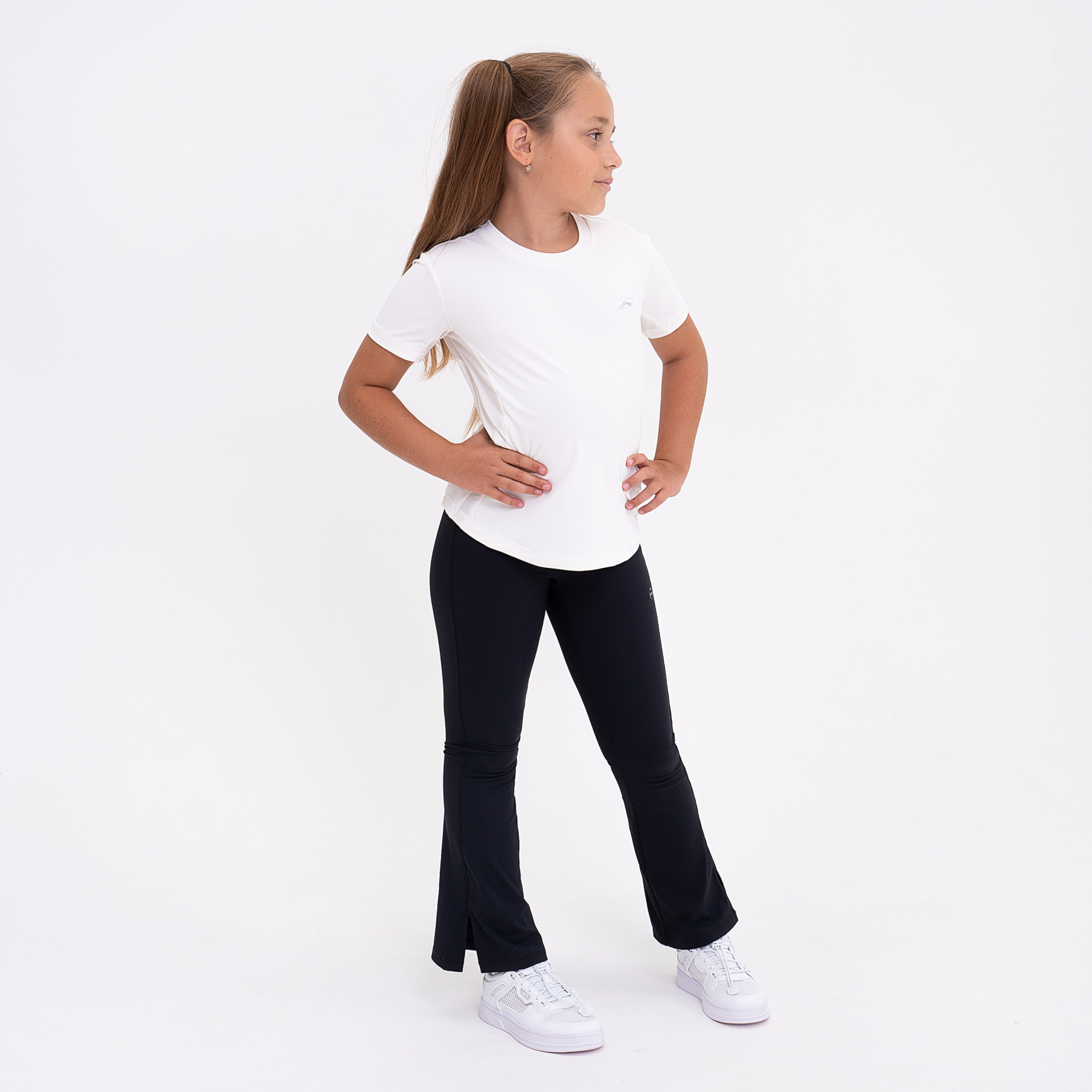 YULU032-1 Брюки спортивные Fitness черные