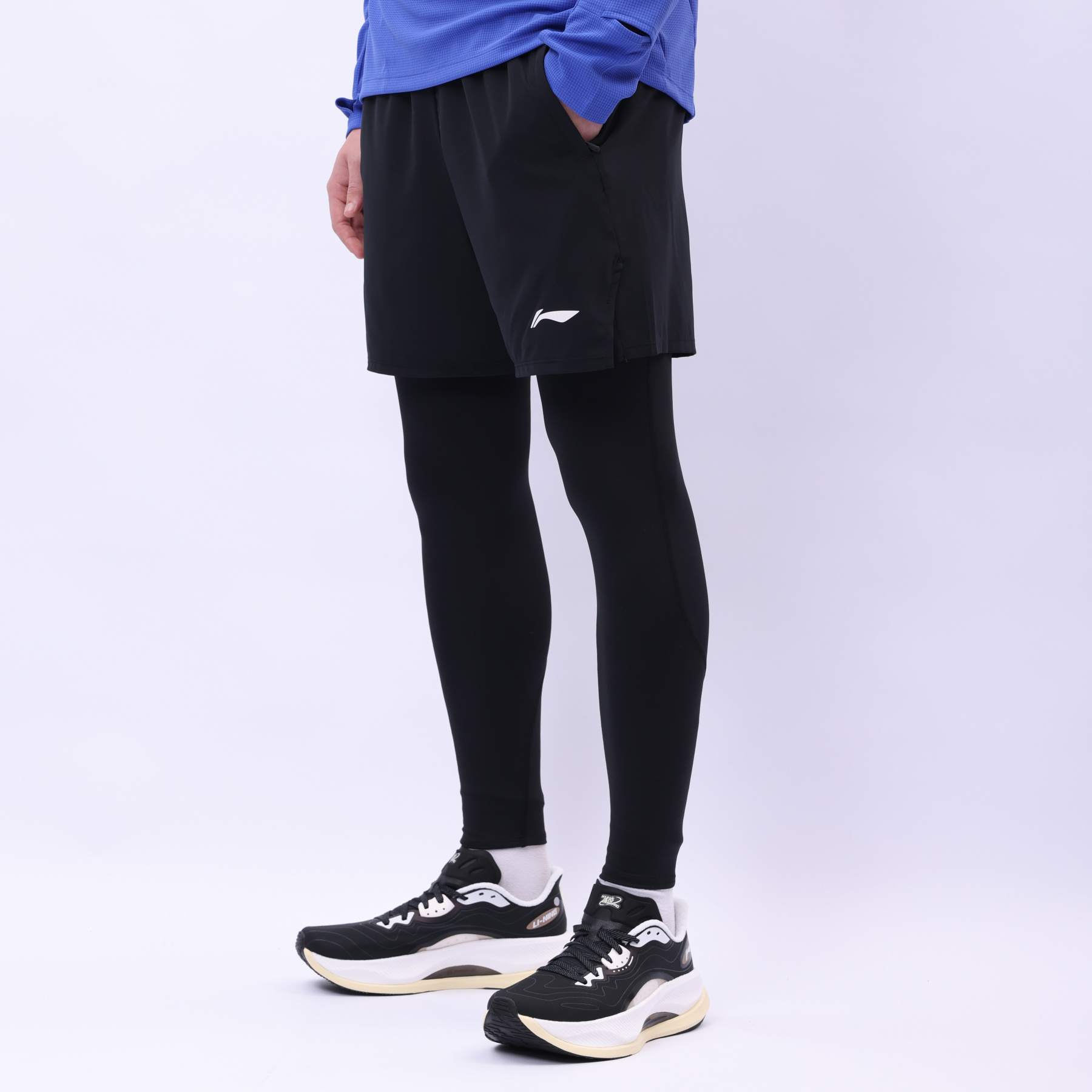 AWBV011-1 Комплект (тайтсы и шорты) Jogging черный