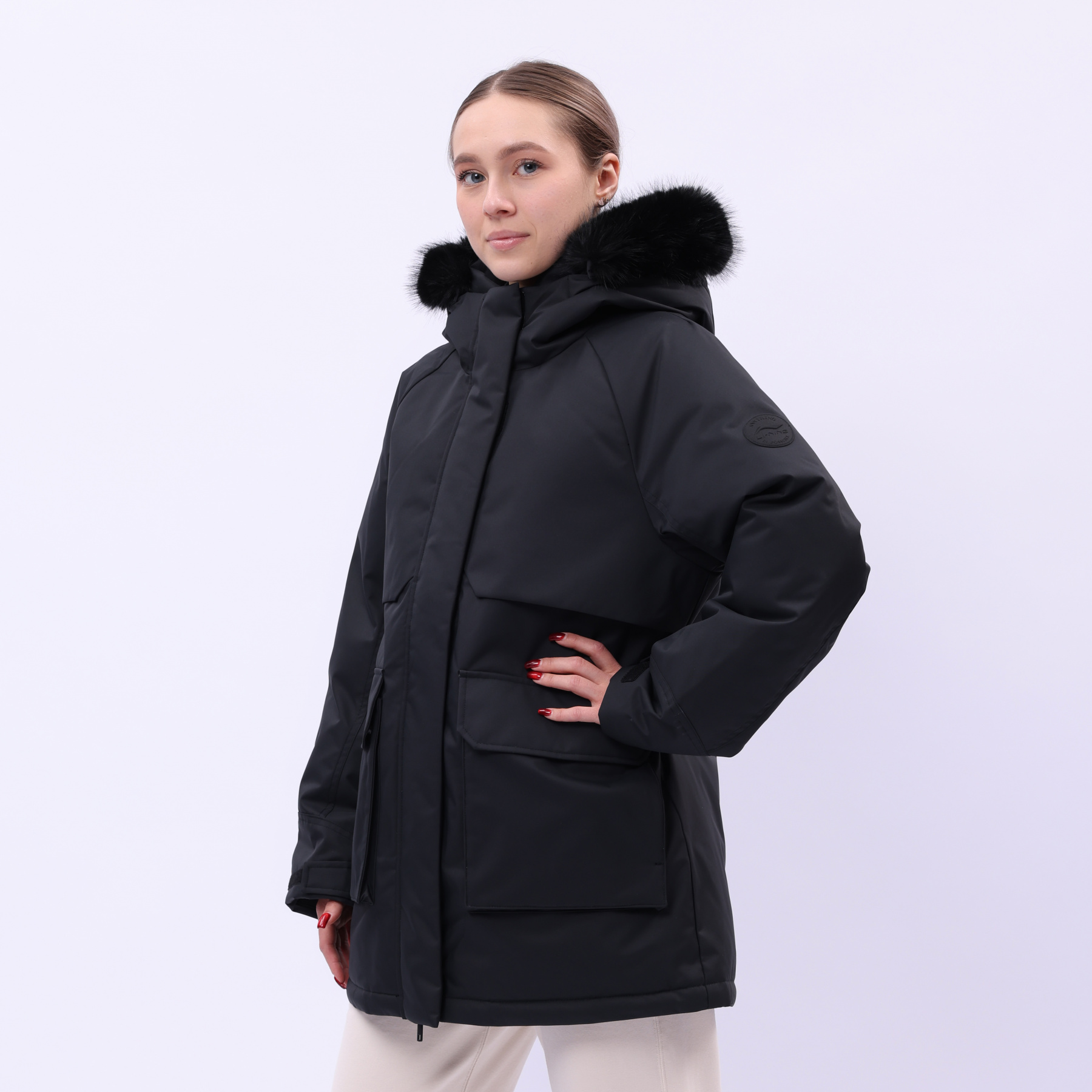AYMU190-3 Пуховик Urban Sports чёрный