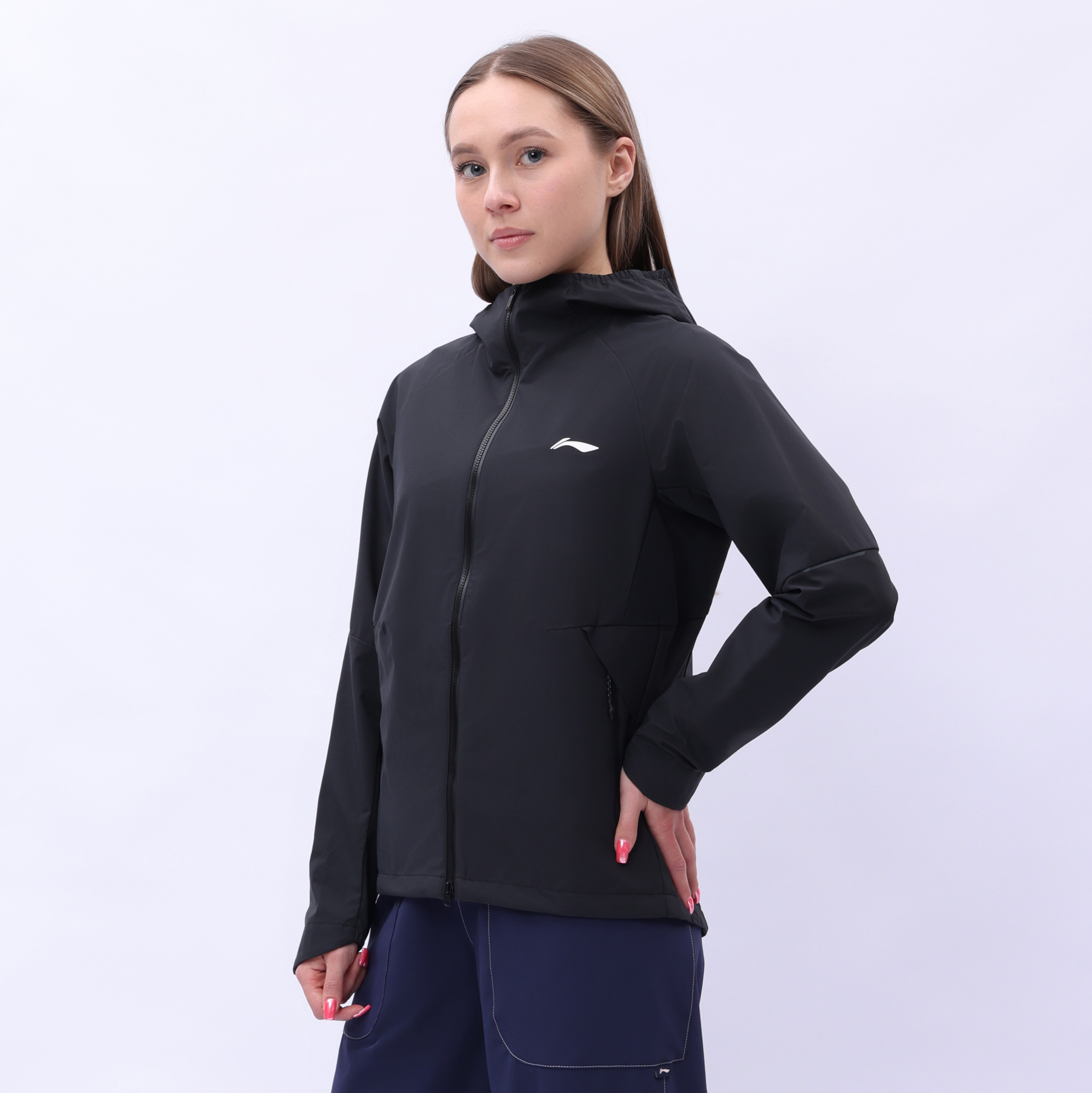 AFDV044-1 Ветровка Jogging черный