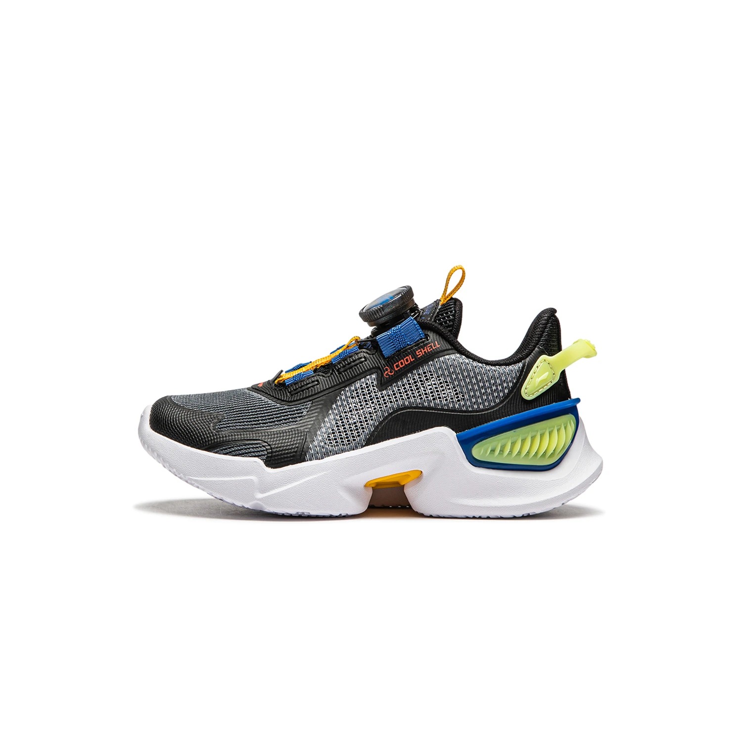 YKAU026-5 LIFESTYLE KIDS SPORTS SHOES Black/Cool Ebony