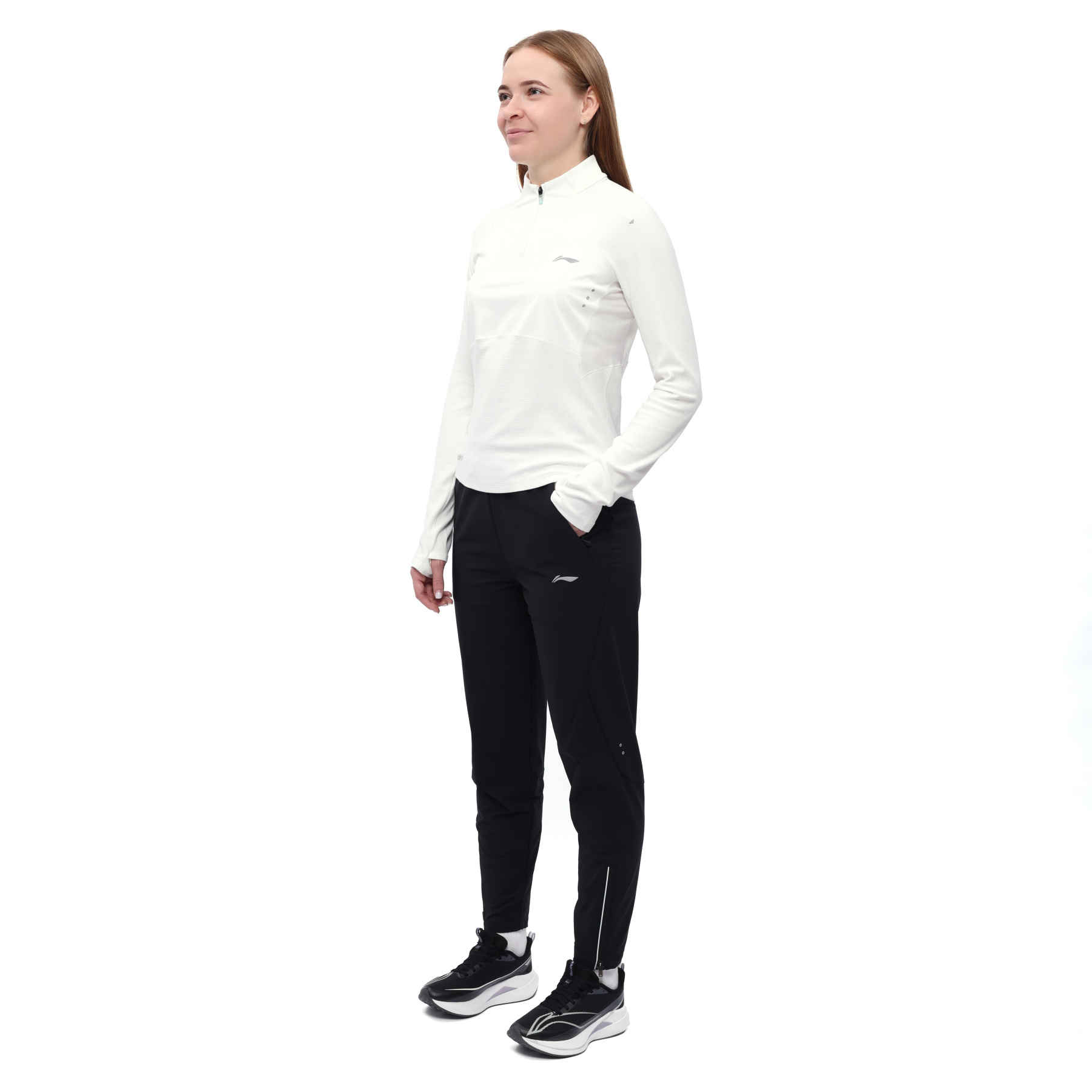 ATLW018-2 Лонгслив Jogging белый