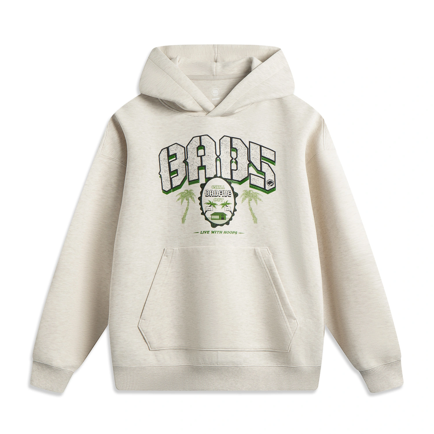 AWDV317-2 Толстовка Bad5 Off-Court зеленый