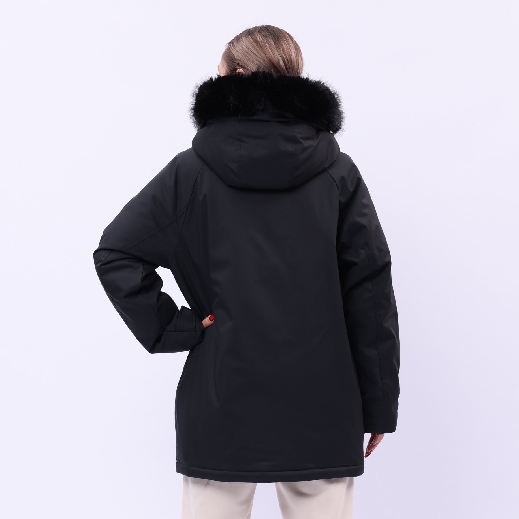 AYMU190-3 Пуховик Urban Sports чёрный