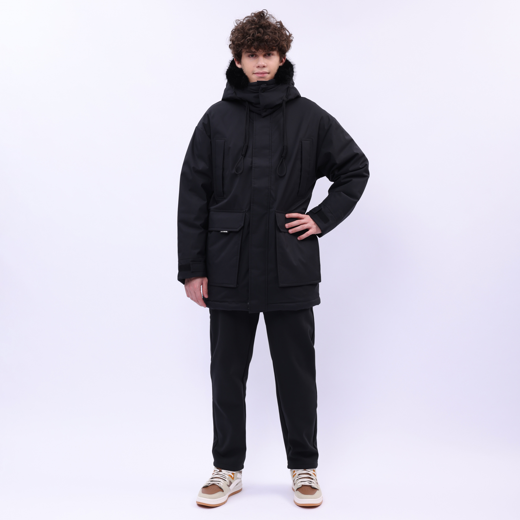 AYMU361-1 Пуховик Urban Sports чёрный