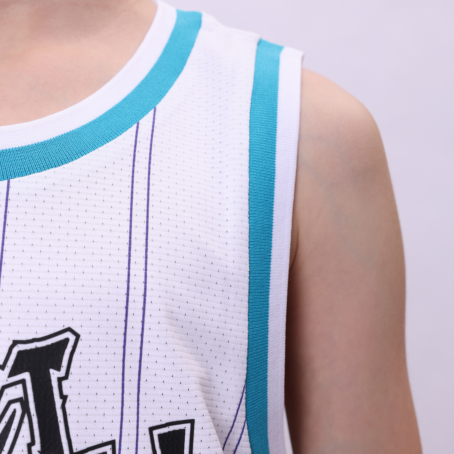 YATU007-1 Basketball Race Set Blue White Stripes/India Blue