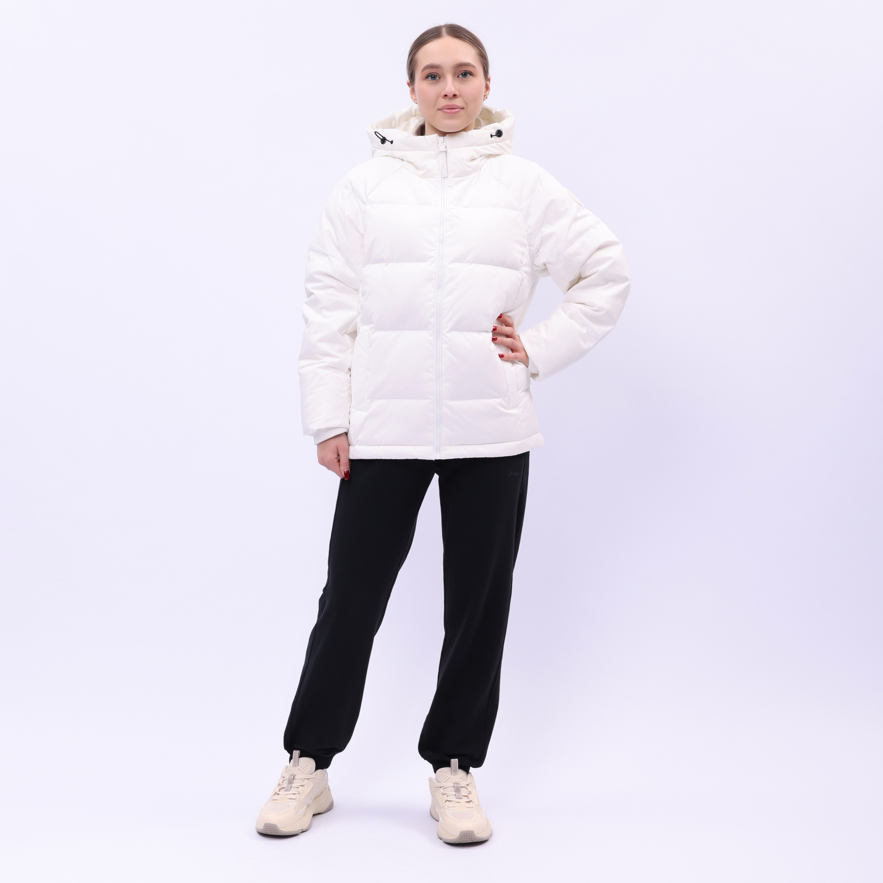 AYMU108-1 Пуховик Essentials белый