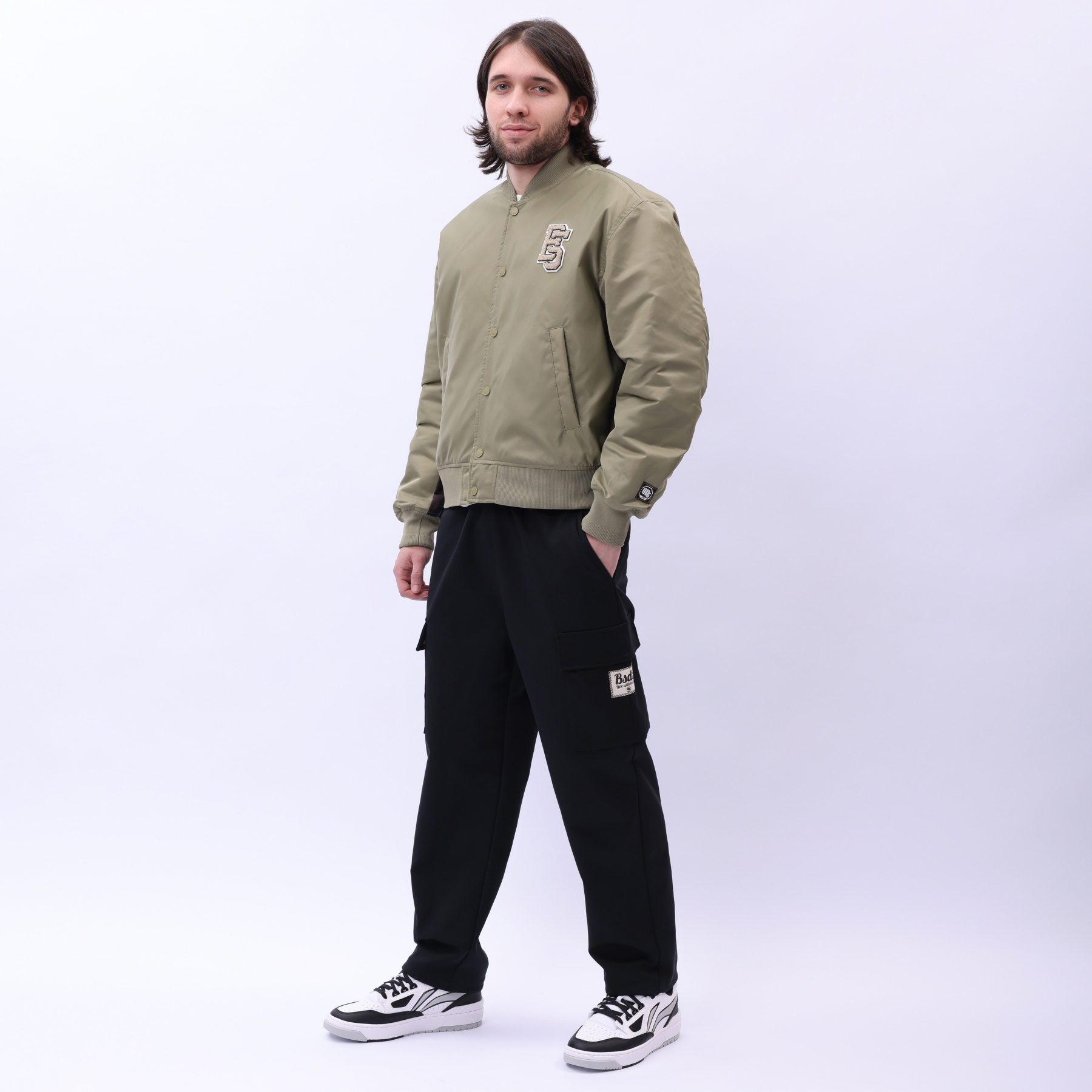 AJMV005-5 Куртка Bad5 Off-Court зелёный