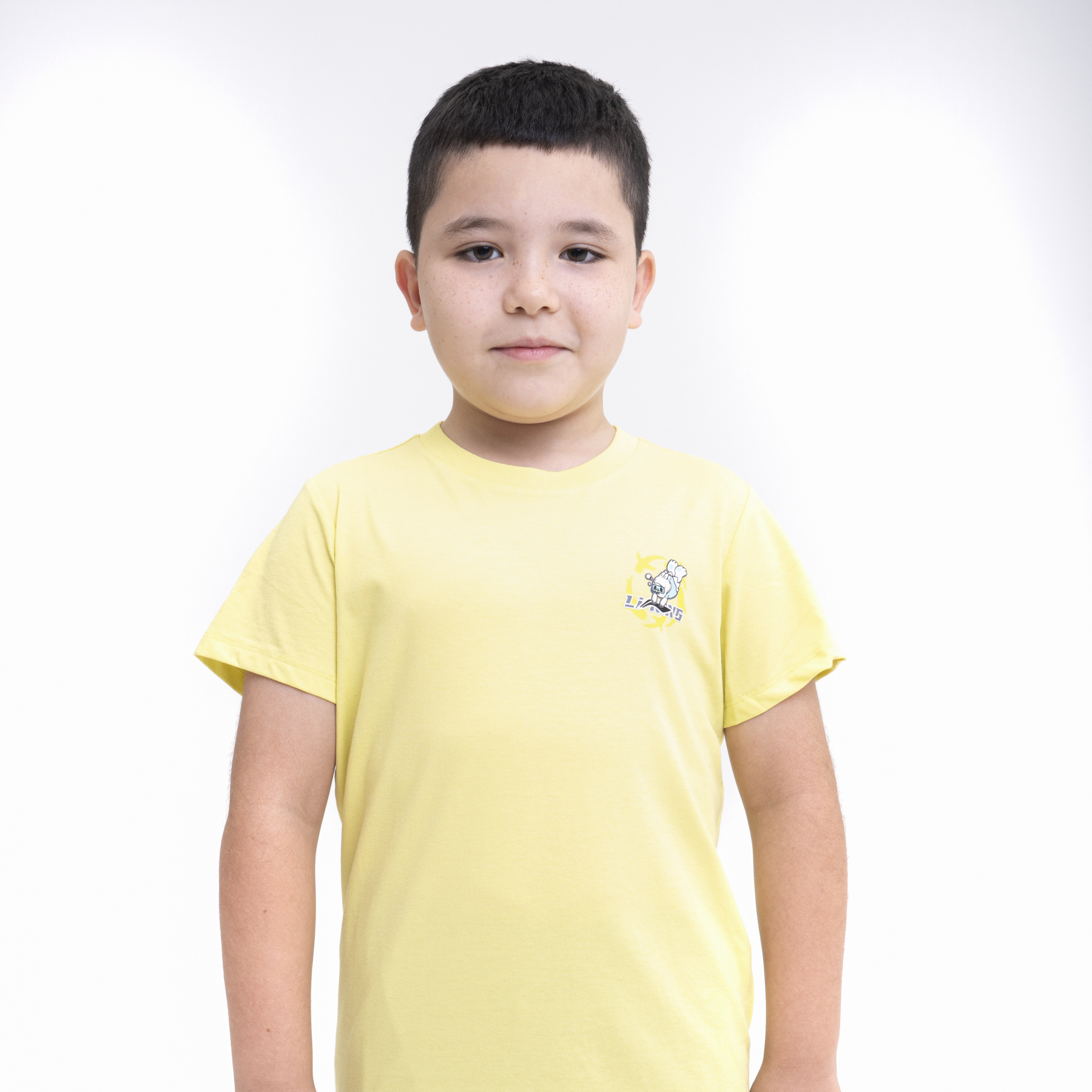 YHSU123-3 Футболка Kids желто-зелёная