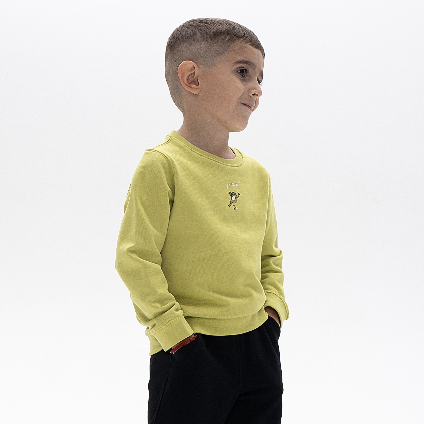 YWDU071-3 Свитшот Kids зеленый