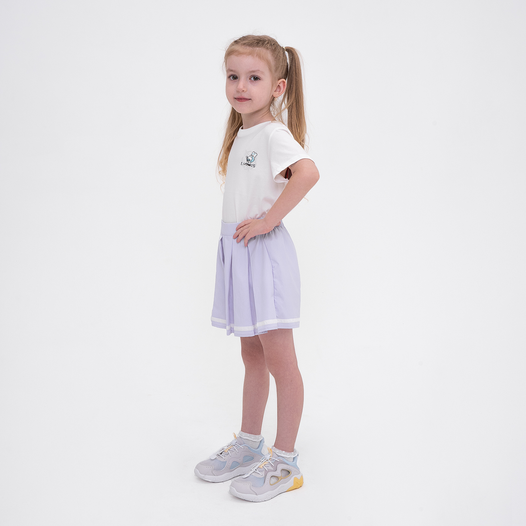 YSKU066-2 Шорты-юбка Kids фиолетовые