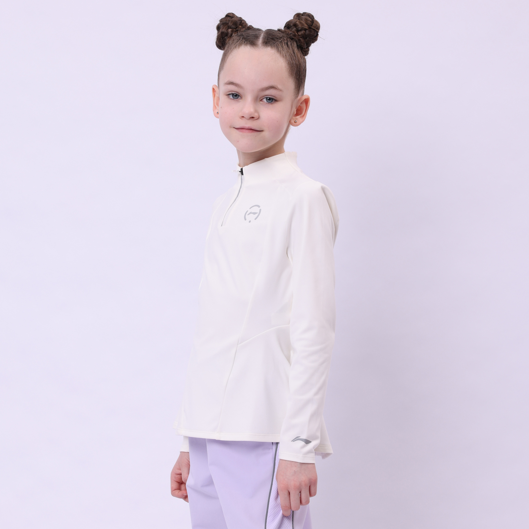 YWYU012-1 Professional Sports Knit Sports Coat Milk White