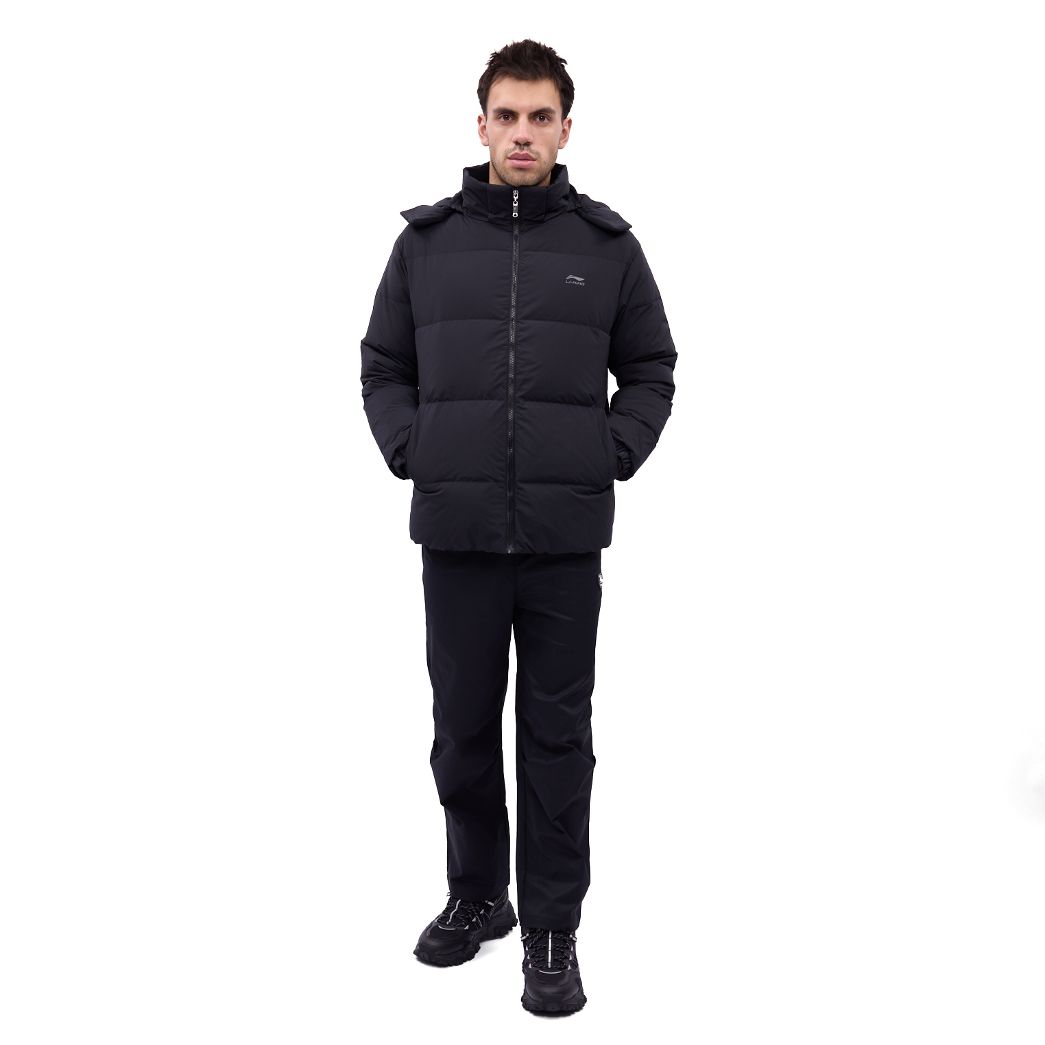 AYMV585-4 Пуховик Sports Style черный
