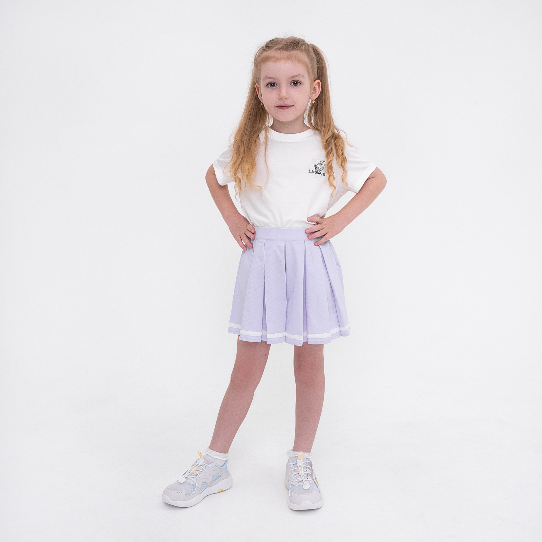 YSKU066-2 Шорты-юбка Kids фиолетовые
