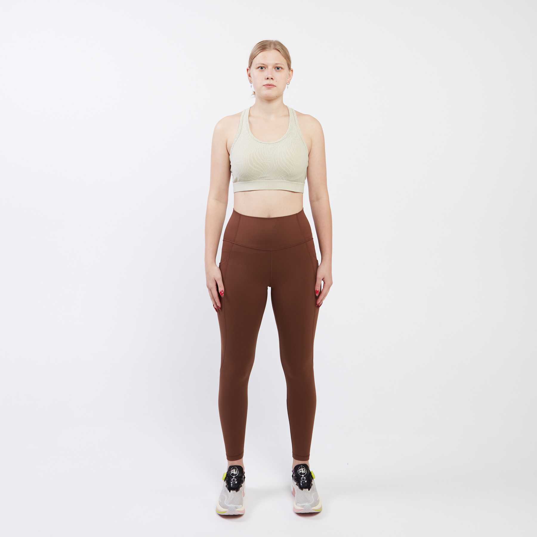 AUBU016-1 Бюстгальтер бра средней поддержки Fitness коричневый