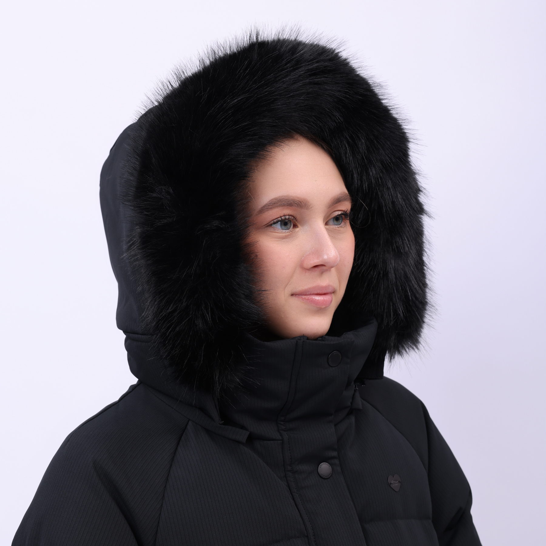AYMU192-3 Длинный пуховик Urban Sports чёрный