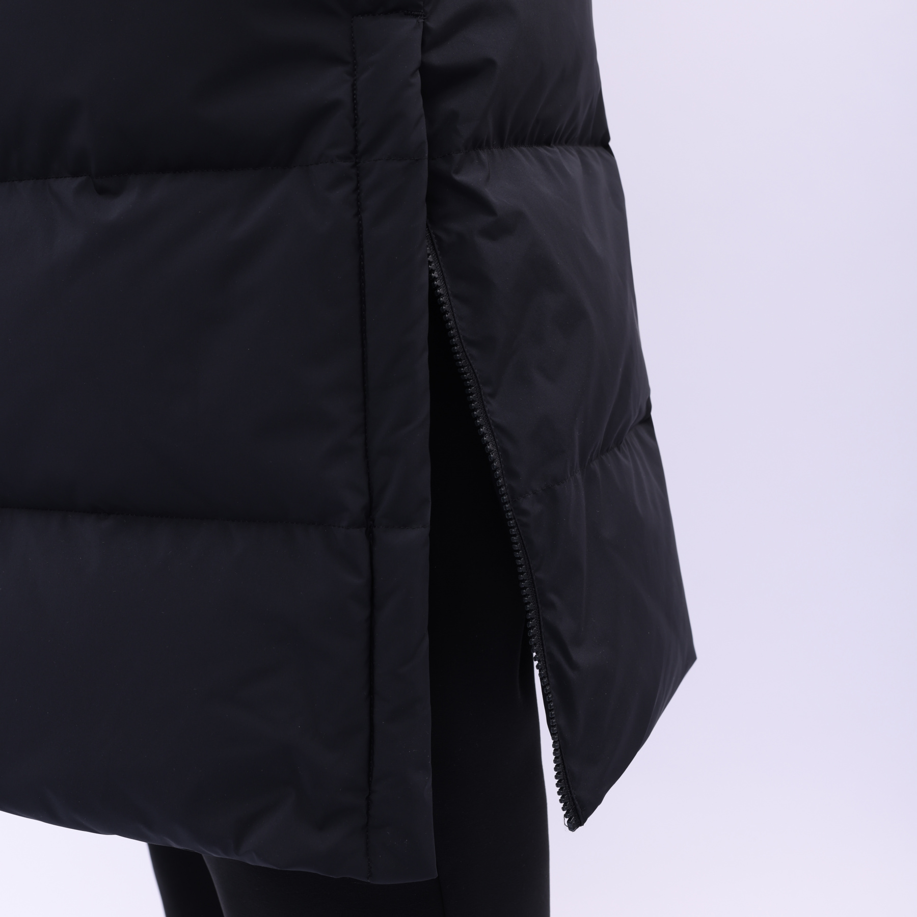 AYMU177-1 Длинный пуховик Urban Sports чёрный