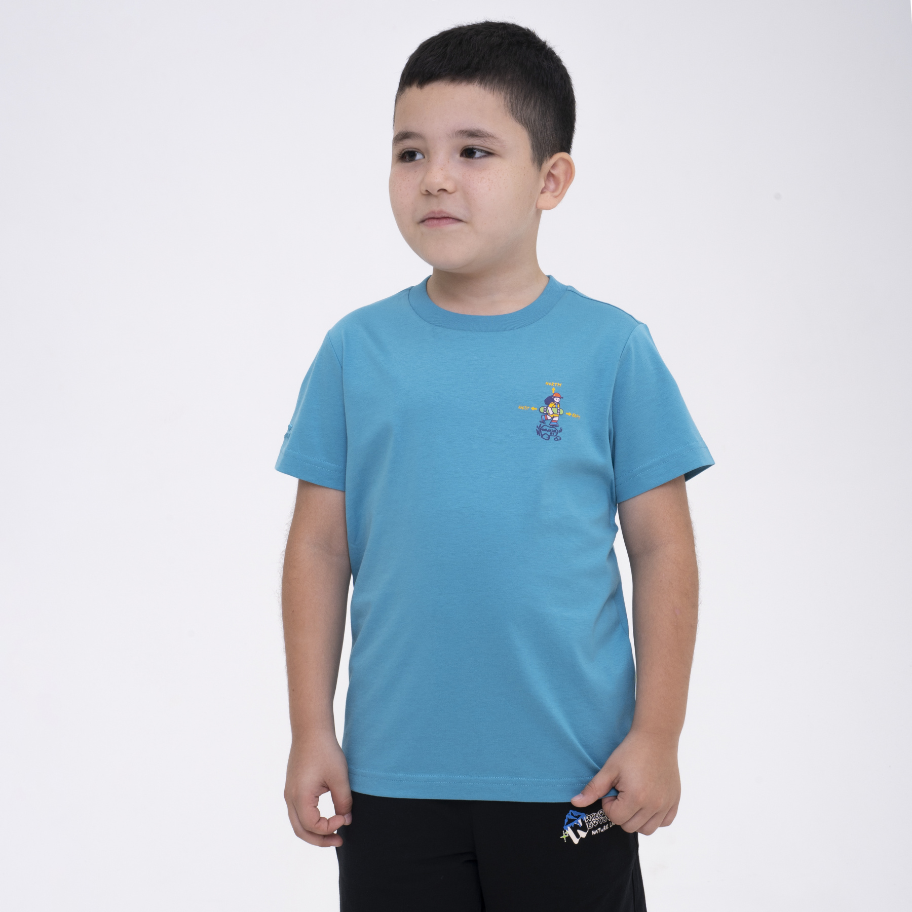 YHSU127-4 Футболка Outdoor синяя