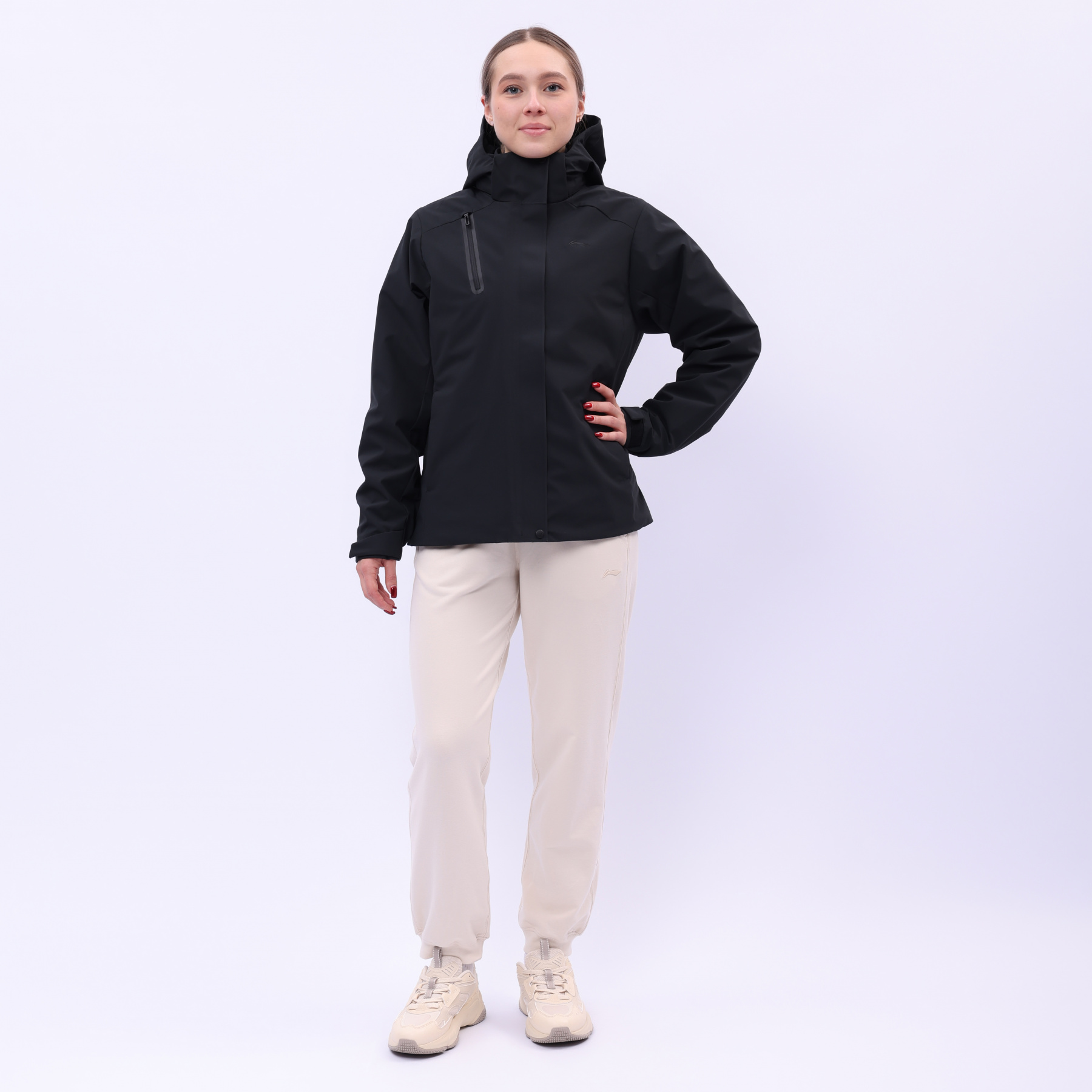 AWBU050-1 Свитшот + ветровка (3 в 1) Group Purchase чёрная