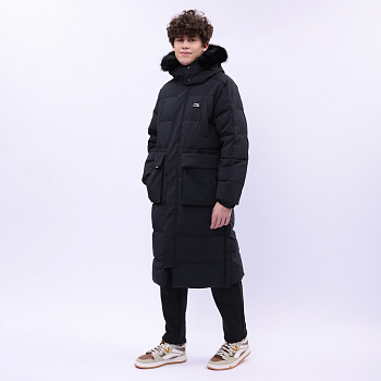 AYMU177-1 Длинный пуховик Urban Sports чёрный