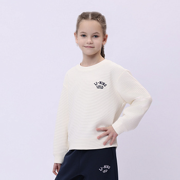 YWDU114-4 Lifestyle Crew Neck Sweatshirt Egg Shell