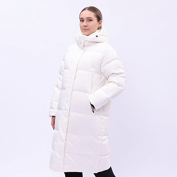 AYMU110-1 Длинный пуховик Essentials белый