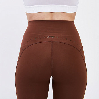 AULU066-4 Брюки спортивные Fitness коричневые