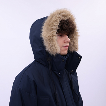 AYMU361-3 Пуховик Urban Sports синий