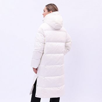 AYMU110-1 Длинный пуховик Essentials белый