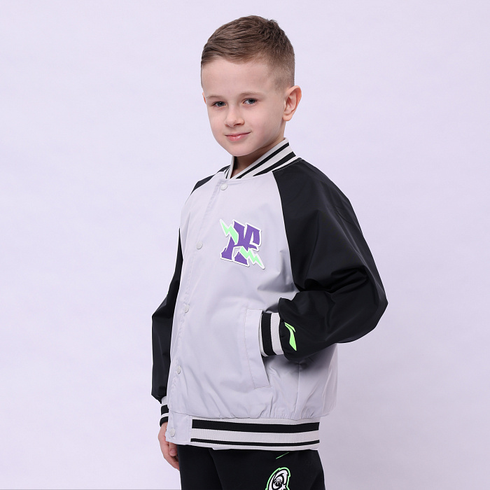 YJDU027-2 Basketball Jacket Vapor Blue/Black