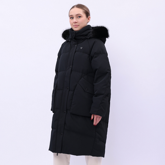 AYMU192-3 Длинный пуховик Urban Sports чёрный