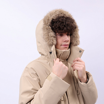 AYMU361-2 Пуховик Urban Sports бежевый