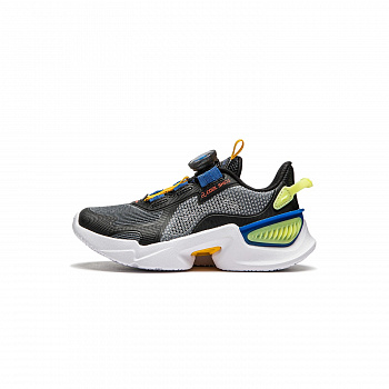 YKAU026-5 LIFESTYLE KIDS SPORTS SHOES Black/Cool Ebony