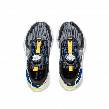 YKAU026-5 LIFESTYLE KIDS SPORTS SHOES Black/Cool Ebony