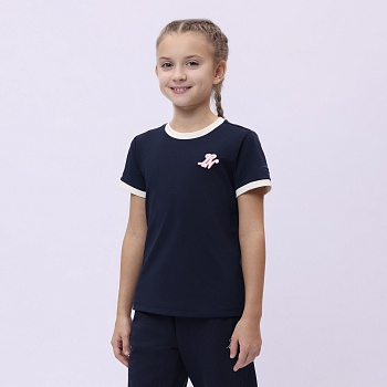 YHSU162-3 Футболка S/S темно-синяя