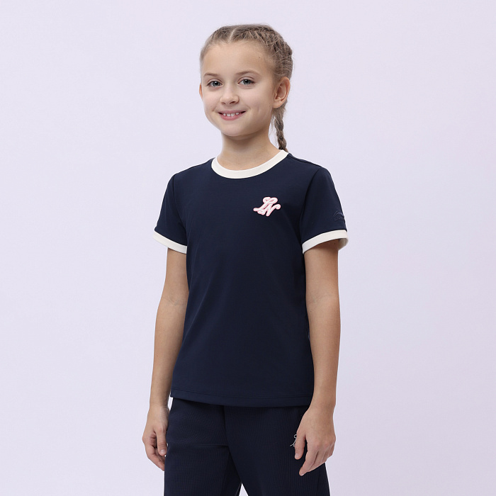 YHSU162-3 Футболка S/S темно-синяя