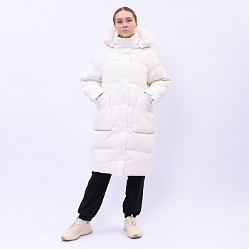 AYMU192-1 Длинный пуховик Urban Sports белый
