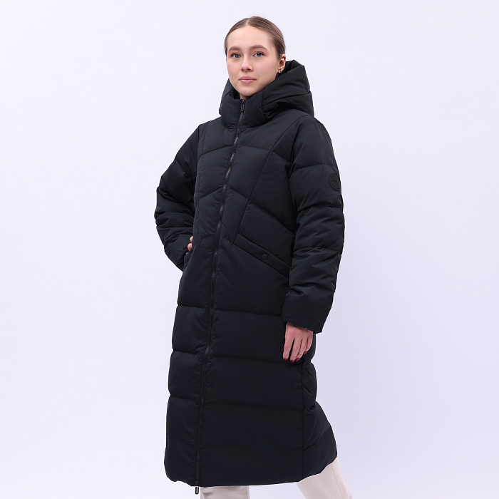 AYMU044-3 Длинный пуховик Urban Sports чёрный
