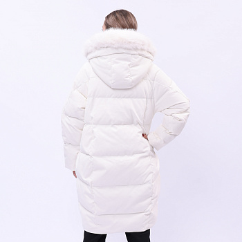 AYMU192-1 Длинный пуховик Urban Sports белый
