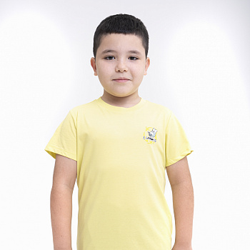 YHSU123-3 Футболка Kids желто-зелёная