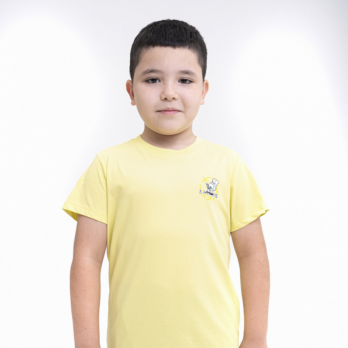 YHSU123-3 Футболка Kids желто-зелёная