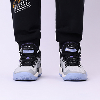 YKBU062-1 Basketball Category Youth Basketball Shoes Landscape Gray/Black
