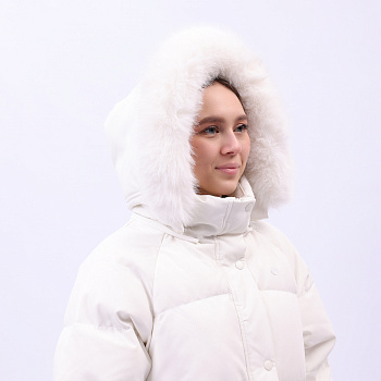 AYMU192-1 Длинный пуховик Urban Sports белый