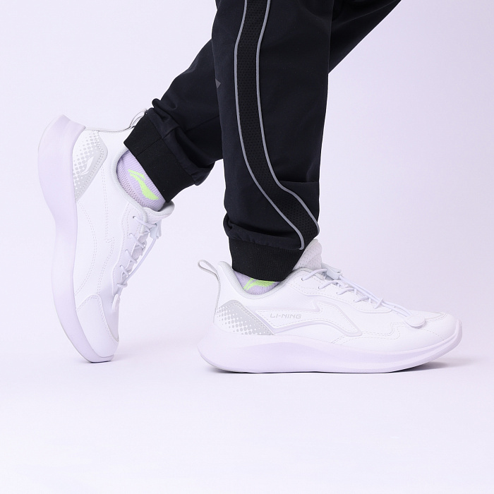 YKCU116-11 Lifestyle Youth Casual Shoes Standard White/Shallow Lime