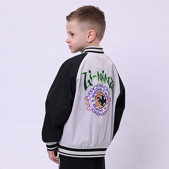 YJDU027-2 Basketball Jacket Vapor Blue/Black