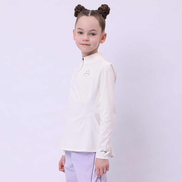 YWYU012-1 Professional Sports Knit Sports Coat Milk White