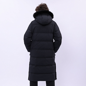 AYMU177-1 Длинный пуховик Urban Sports чёрный