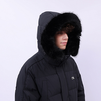 AYMU177-1 Длинный пуховик Urban Sports чёрный