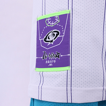 YATU007-1 Basketball Race Set Blue White Stripes/India Blue