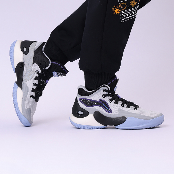 YKBU062-1 Basketball Category Youth Basketball Shoes Landscape Gray/Black
